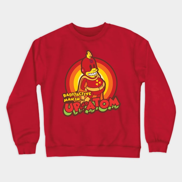 Up and Atom Crewneck Sweatshirt by harebrained